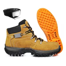 Bota Coturno Adventure Palmilha Gel + Cinto Masculino 2113