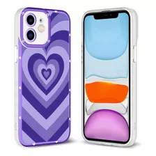 Funda Okk Para iPhone 11-corazón Morado