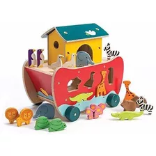 Tender Leaf Toys Noah's Shape Sorter Ark Juguete De Madera.