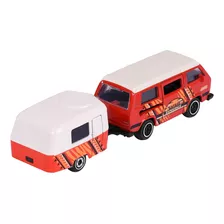 Majorette Cuatro Vehículos Volkswagen Remolque Escala 1:64