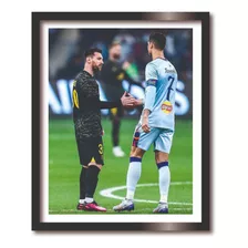 Decorativo Lionel Messi Y Cristiano Ronaldo Foto Juntos