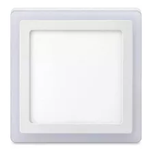 Luminaria (plafon)sobrepor Com 3 Estagio, 18w 6w - Quadrada Cor Branco 110v/220v