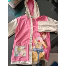 Rompevientos Impermeable Disney Rapunzel Princesa Para Lluvi