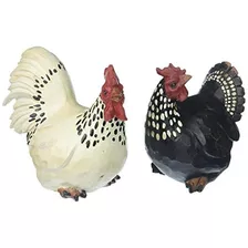 Gallo Y Gallina Sentados (juego De 2), 10.16 Cm Y 12.7 ...