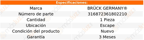 1- rbol De Levas Escape Kangoo 1.6l 4 Cil 2001/2008 Bruck Foto 2