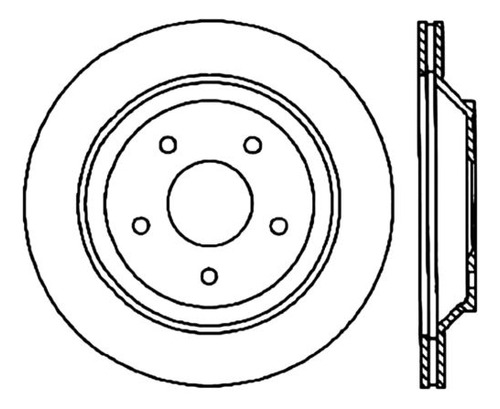 Disco Freno Tras Compatible Ford Freestar 4.2l V6 04-07 Foto 5