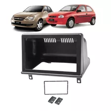 Moldura Multimidia Dvd 2 Din Gm Corsa Classic Hatch Sedan G1 Cor Preto