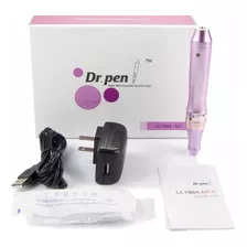 Pluma Microagujas Dr. Pen Metálico Con 2 Repuestos Para M7