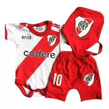 Conjunto Ajuar Bebe Algodon River Plate