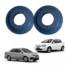 2 Calços Tras 3cm Toyota Etios 2020 Sedan X 1.5 (flex) (aut)