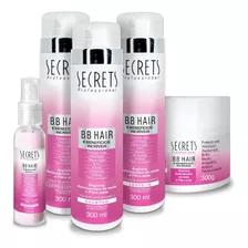  Kit Home Care Completo Bb Hair Secrets 8 Benefícios Incrívei