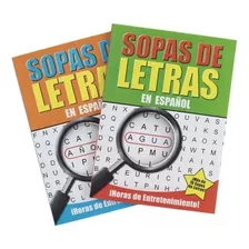 Pack 5 Libros Sopas De Letras Español