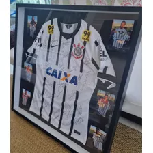 Corinthians - Quadro Camisa Autografada - Original