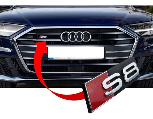 Emblema Para Parrilla S8 Audi S8 Y A8 1997-2022 Foto 2