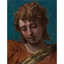 São Miguel Arcanjo Santo De Veronese Em Tela 74cm X 55cm