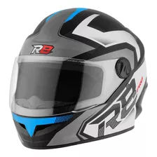 Capacete R8 Pro Preto/azul Fosco 60