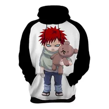 Blusa Moletom Mangá Anime Naruto, Gaara Do Deserto Hd 13