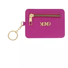 Cartera Mini Saffiano De Piel Para Mujer, Magenta, Pequeño