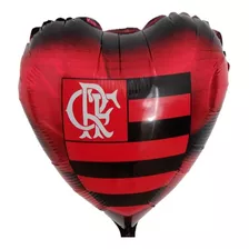 10 Balões Personalizados Metalizados Flamengo 45cm Festa Gas