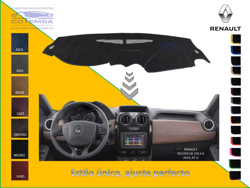 Cubretablero Bordado Renault Duster, 2013 A 2019 Foto 5