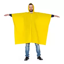 Capa De Chuva Modelo Poncho Pvc Forrado Tam. Único