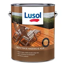 Protector Para Madera Lusol Al Agua Blanco, Caoba Y Natural