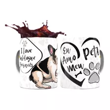 Xicara Personalizada Amizade Canina Dog Caneca Cachorro Pug