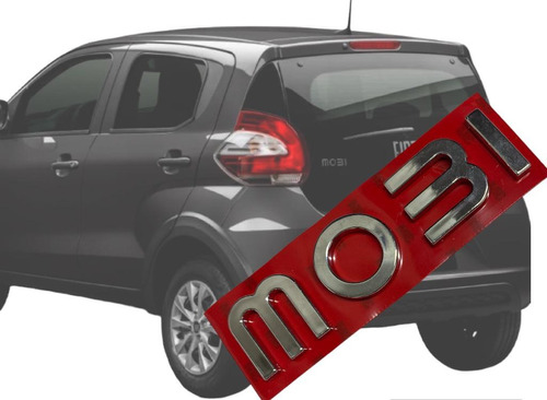 Emblema Cromado Tapa Baul Fiat   Mobi   2017 A 2020 Foto 3