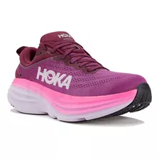 Zapatilla Hoka Bondi 8 Running Mujer Rosa