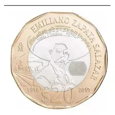 Moneda De 20 Pesos Conmemorativa De Emiliano Zapata 