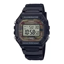 Reloj Casio Iluminator - W 218h 5bvcf,100% Original Y Nuevo