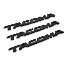 Kit De 3 Emblemas Tacoma 07-15 Negro Mate Original Calidad
