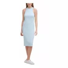 Vestido Básico De Tubo Calvin Klein Sin Manga Mod. Cjd9036