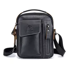 Bolso De Hombro Pequeno Para Hombre, Bolso De Cuero Genuino,