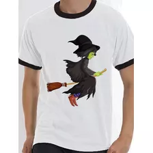 Camiseta Camisa Bruxa Vassoura Halloween Fantasia L1969