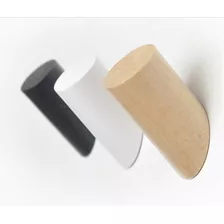 Juego De 2 Percheros Ganchos De Pared Flotante De Madera