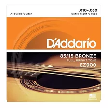 Encordado Daddario Ez900 85/15 Bronce 010 050 Para Guitarra Acustica