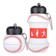 Botella Balon Pelota Plegable Para Agua Deporte Beisbol Mlb