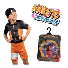 Fantasia Infantil Naruto Shippuden Uzumaki Com Bandana