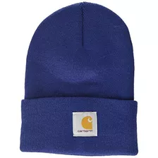 Gorro Carhartt De Punto Con Puños Para Hombre, Color Azul Os