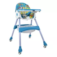 Silla Comedor Bebé 3en1 Happy Baby Bahamas Color Azul Marino