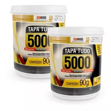 02 Massa Tapa Tudo 5000 Gesso Reboco Madeira 90g Drylevis