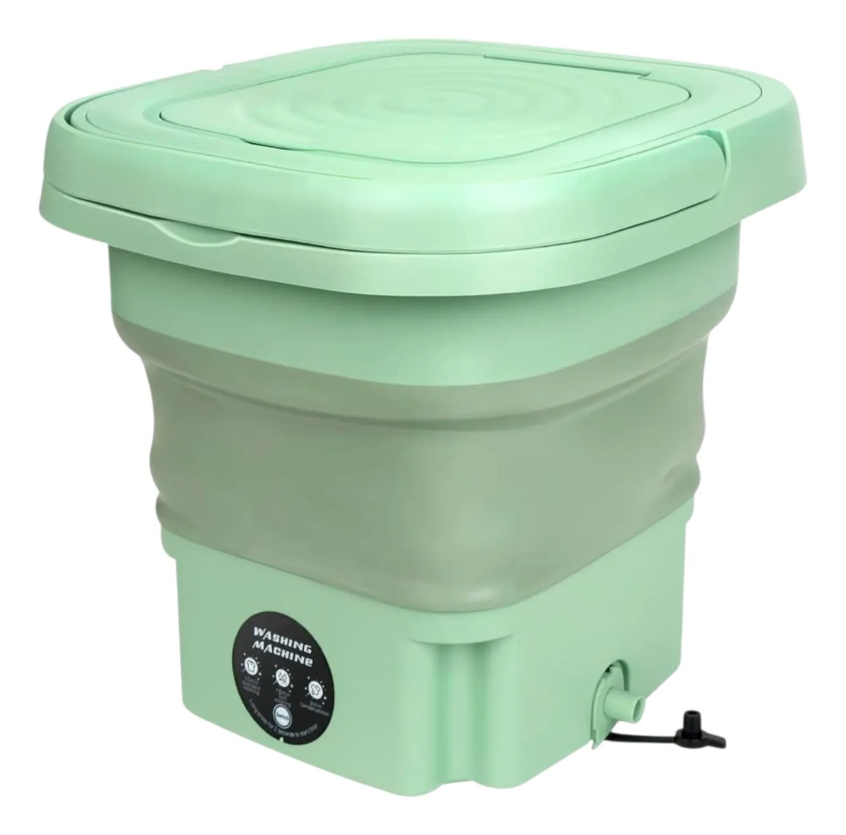Lavarropas Balde Compacto Pegable Portátil Verde - 1053