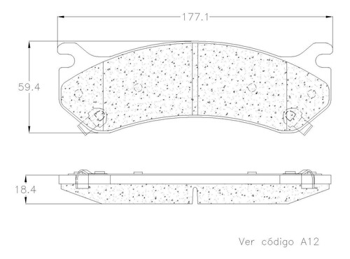 Balata Delantera Grc Prime Chevrolet Sonora 2000-2006 Foto 2