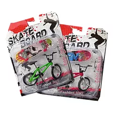 Set X2 Tabla Bicicleta De Dedos Skate Fingerboard 9cm Miniat