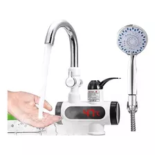 Grifo Electrico Lavamanos Baño Calentador Agua Con Ducha