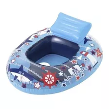 Bestway 34126 Flotador Inflable Bote Fondo Del Mar 76cm Y 65cm Color Azul