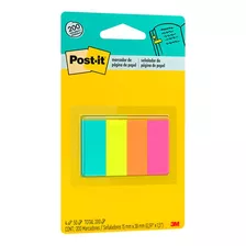 Marcador De Página Adesivo Pequeno Post-it Flags 4 Cores