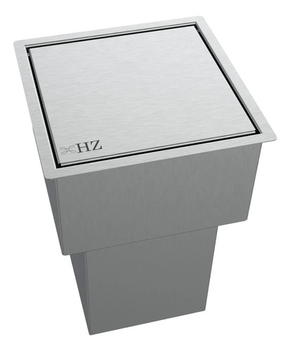 Lixeira Inox Embutir 4 L Para Bancada - Tampa Click Cinza