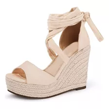 Sandalias De Alpargata Con Cuña Y Plataforma Para Mujer